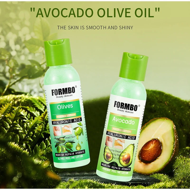 Avocado Peeling Lotion,Olives Face Body Gentle Exfoliating Gel,Removes Dead Skin & Cleanses Pores,Nourishing Moisturizing Repair