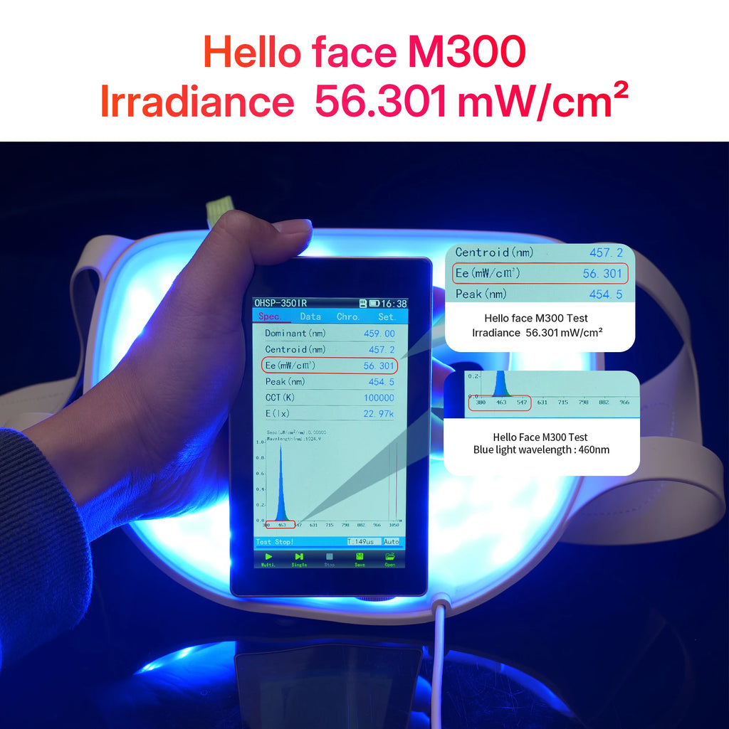 311 LEDs Photon Beauty Mask 4 Color Face Neck Care Flexible Contouring 4D Silicone Mask Hello Face M300 Skin Firming Anti Acne