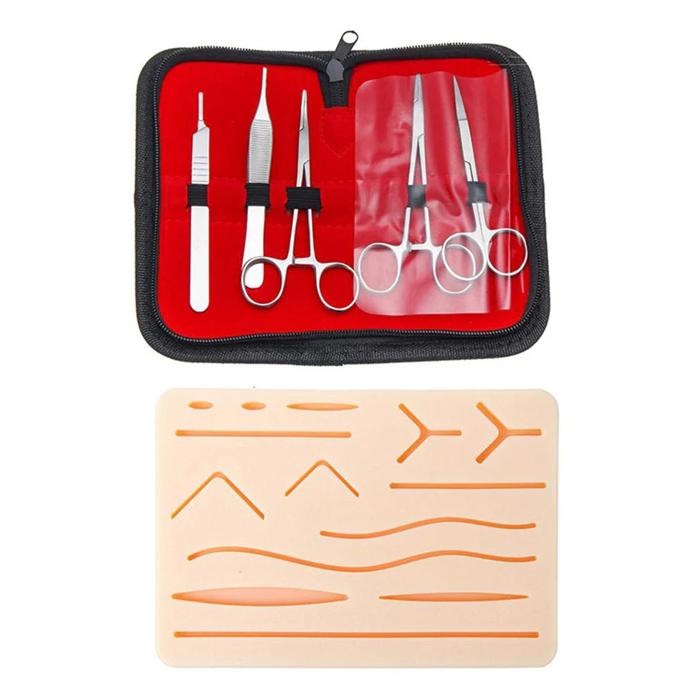 17Pcs/set Skin Suture Kit Medical Students Surgical Suture Practice Training Kit Surgical Skin Operate Suture Teaching Equipment