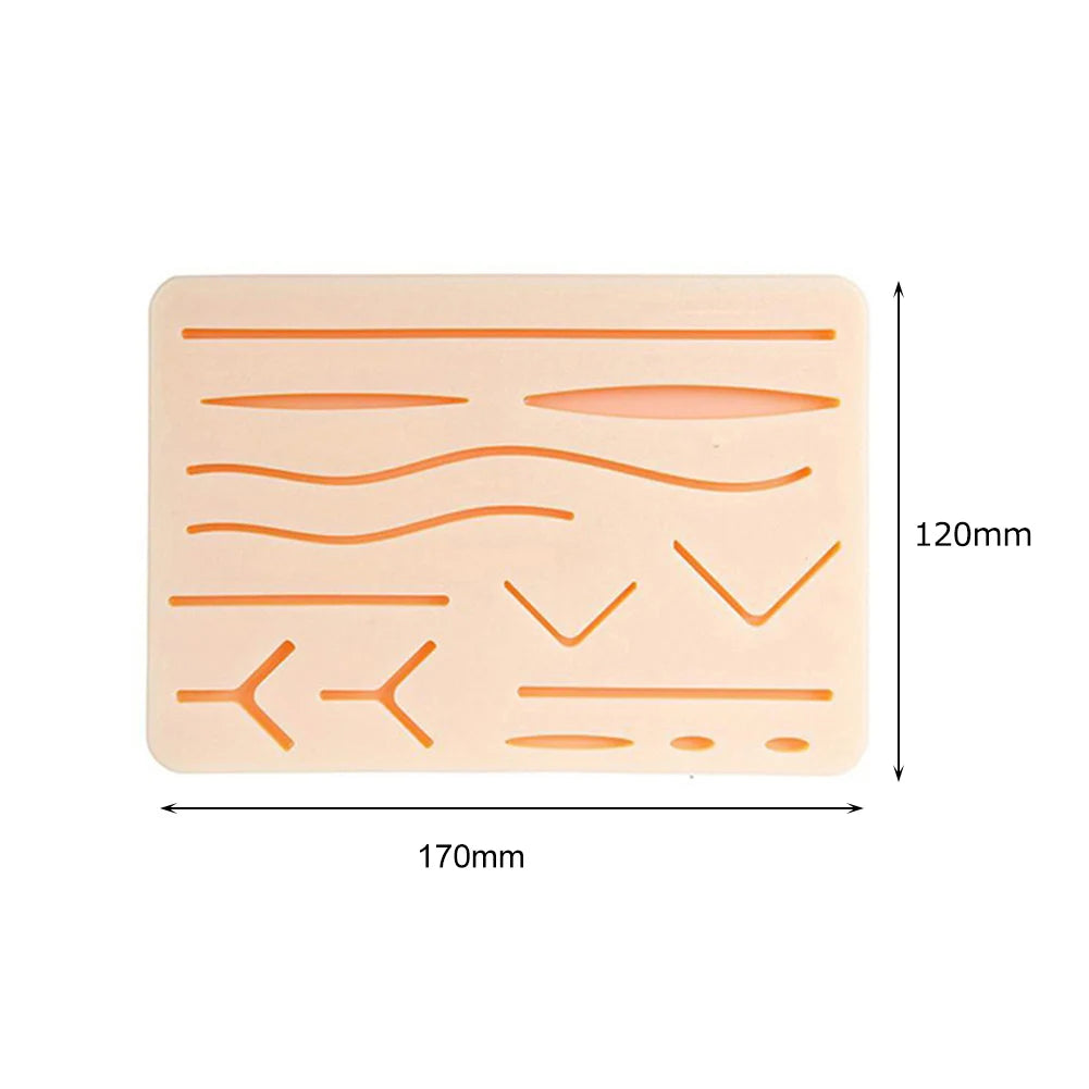 17Pcs/set Skin Suture Kit Medical Students Surgical Suture Practice Training Kit Surgical Skin Operate Suture Teaching Equipment