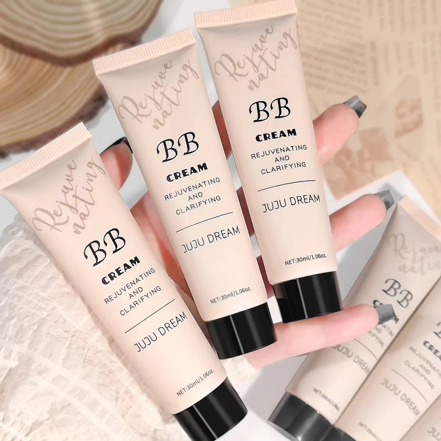 BB cream, isolation cream, liquid foundation, moisturizing, oil control, long-lasting makeup, milk, dry skin, and no powder