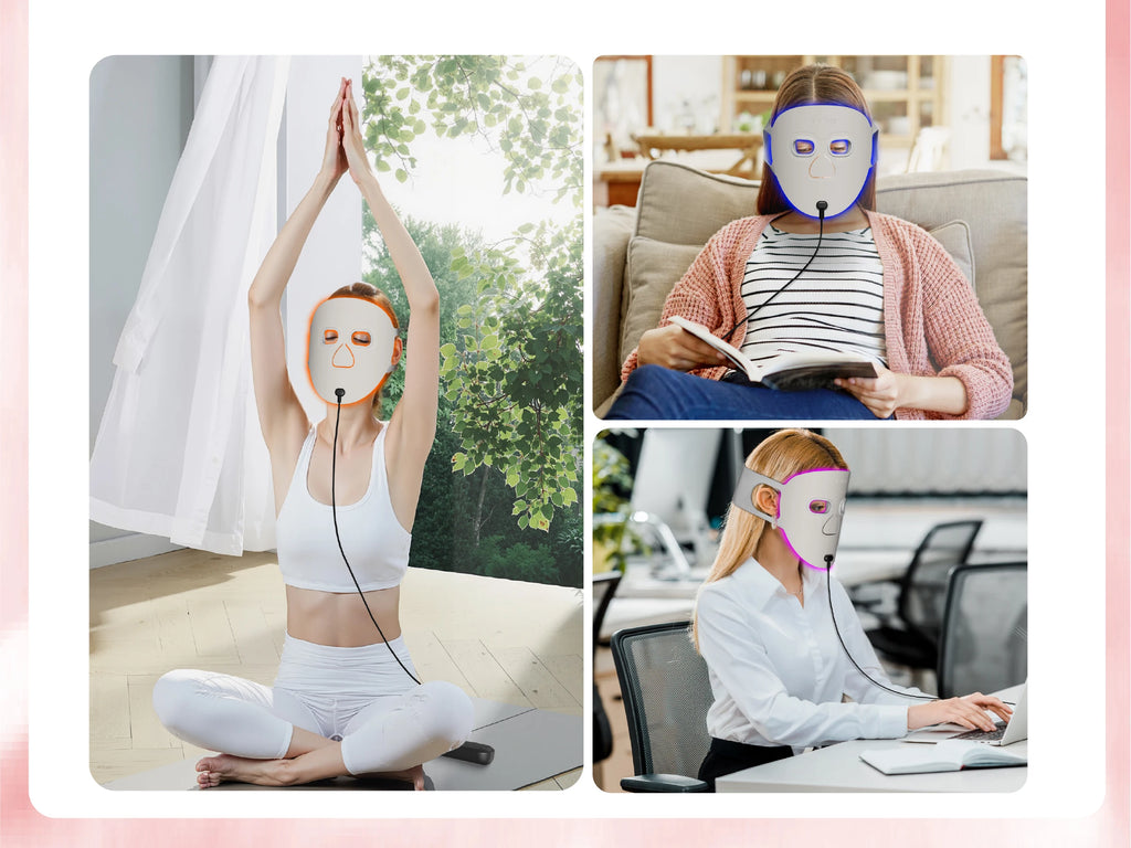Hello Face M500S LED Mask Device Skin Care Tool Best Gift for lovers, parents, and friends