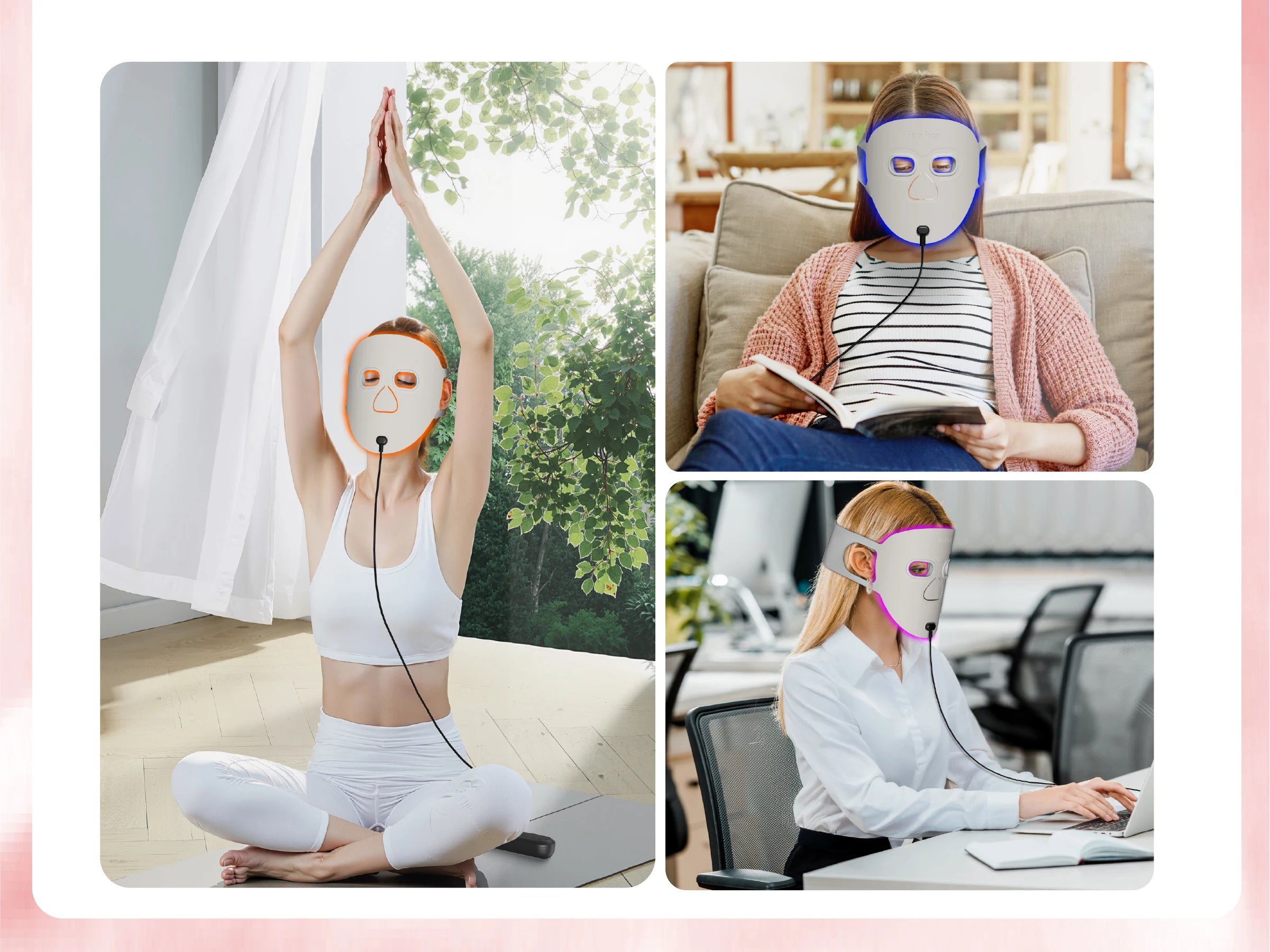 Hello Face M500S LED Mask Device Skin Care Tool Best Gift for lovers, parents, and friends