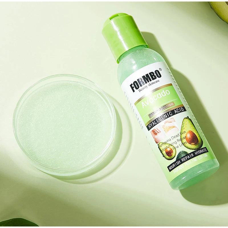 Avocado Peeling Lotion,Olives Face Body Gentle Exfoliating Gel,Removes Dead Skin & Cleanses Pores,Nourishing Moisturizing Repair