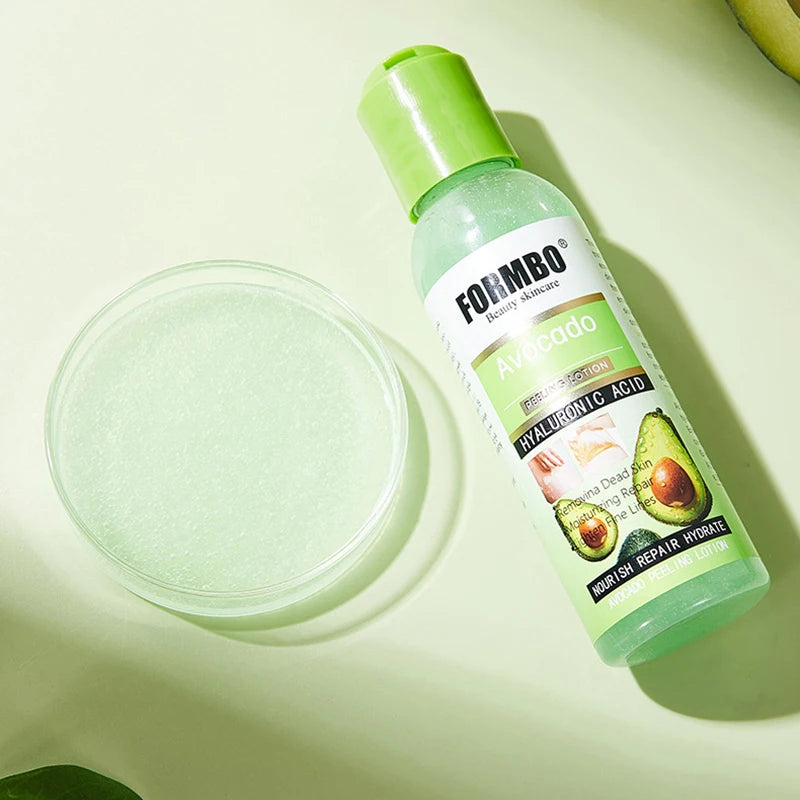 Avocado Peeling Lotion,Olives Face Body Gentle Exfoliating Gel,Removes Dead Skin & Cleanses Pores,Nourishing Moisturizing Repair