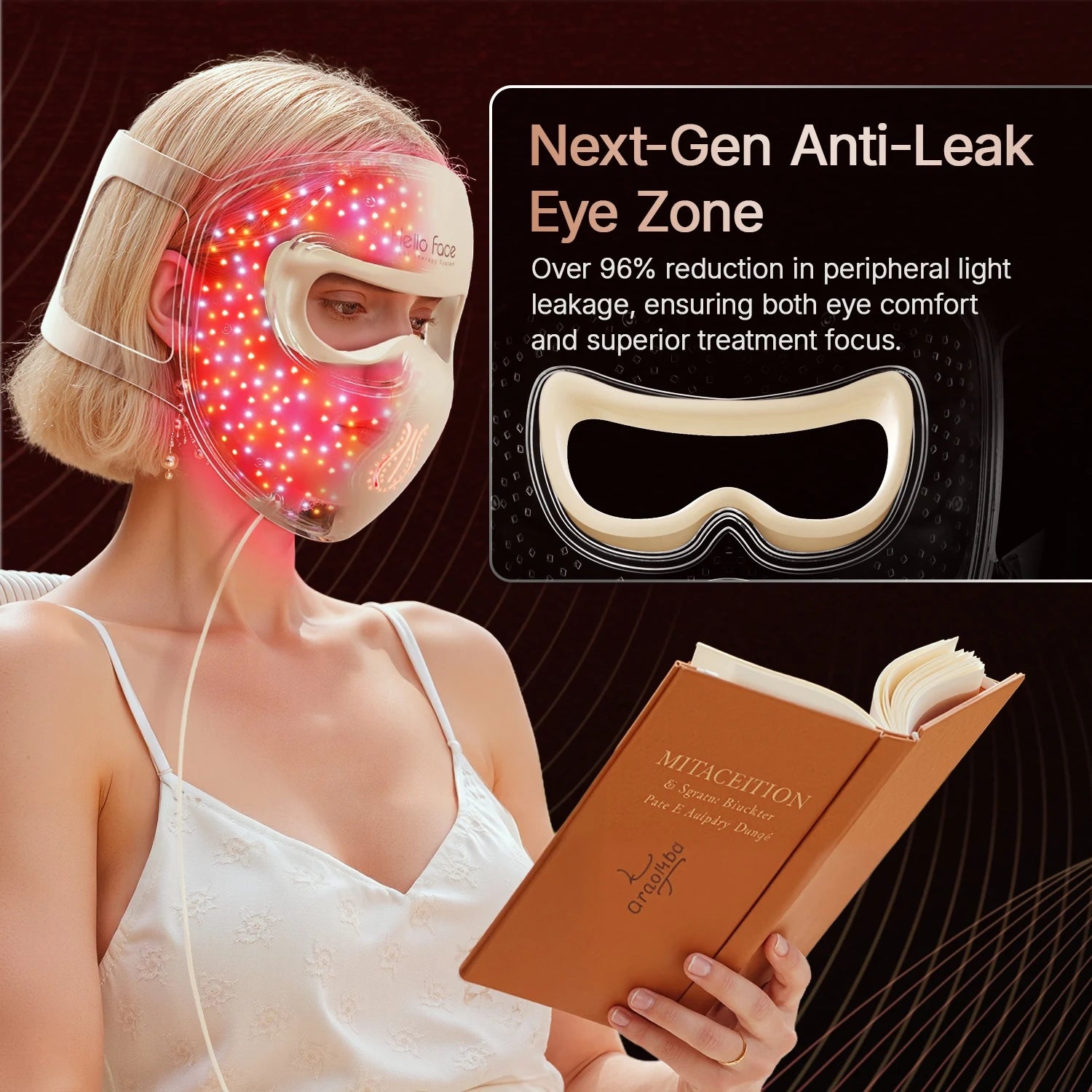 311 LEDs Photon Beauty Mask 4 Color Face Neck Care Flexible Contouring 4D Silicone Mask Hello Face M300 Skin Firming Anti Acne