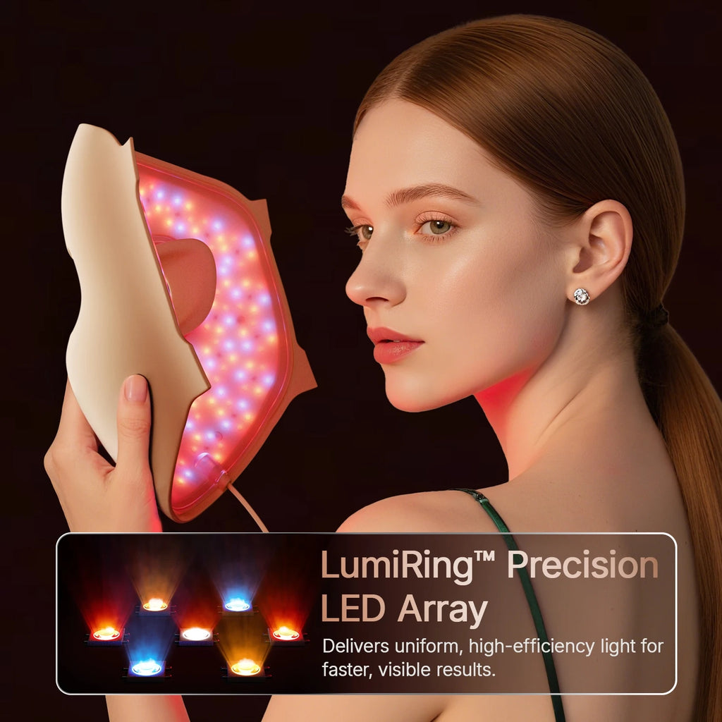 311 LEDs Photon Beauty Mask 4 Color Face Neck Care Flexible Contouring 4D Silicone Mask Hello Face M300 Skin Firming Anti Acne