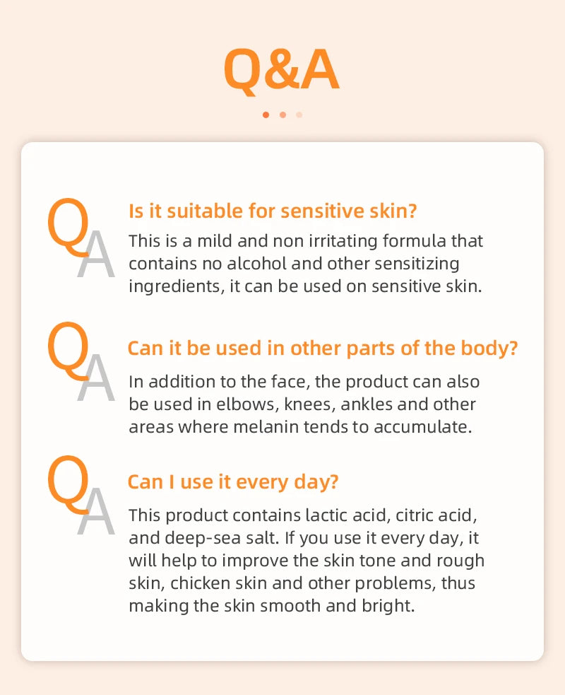 Orange Exfoliating Gel Dead Spot Remover Brighten Peeling 50g Gentle Repair Scrub Whiten Hydrating Moisturizer Korean Skin Care