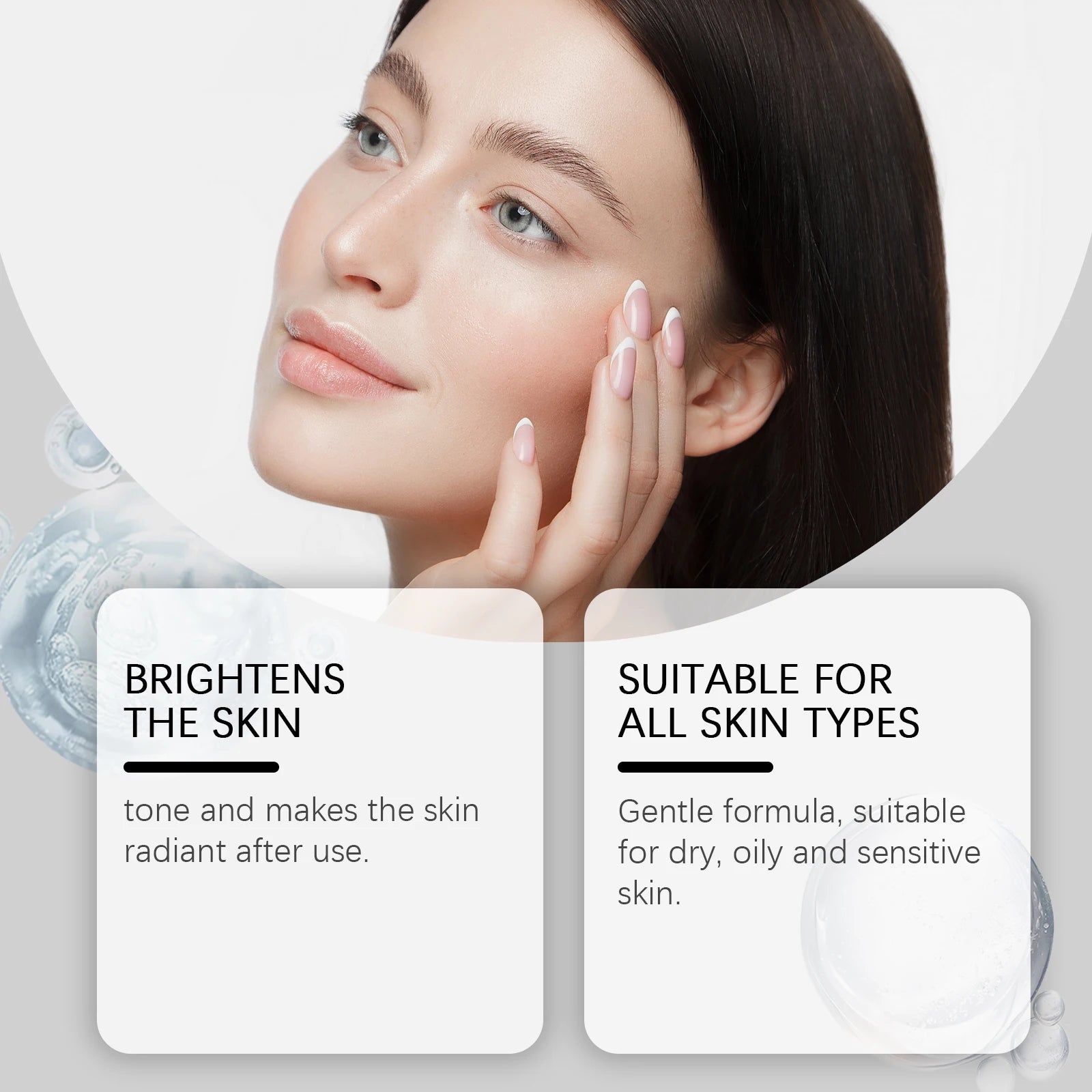 Exfoliating Facial Serum Cleansing Pores Remove Dead Skin Purify Oil Control Smoothing Brightening Moisturizing Black Rice Ampou