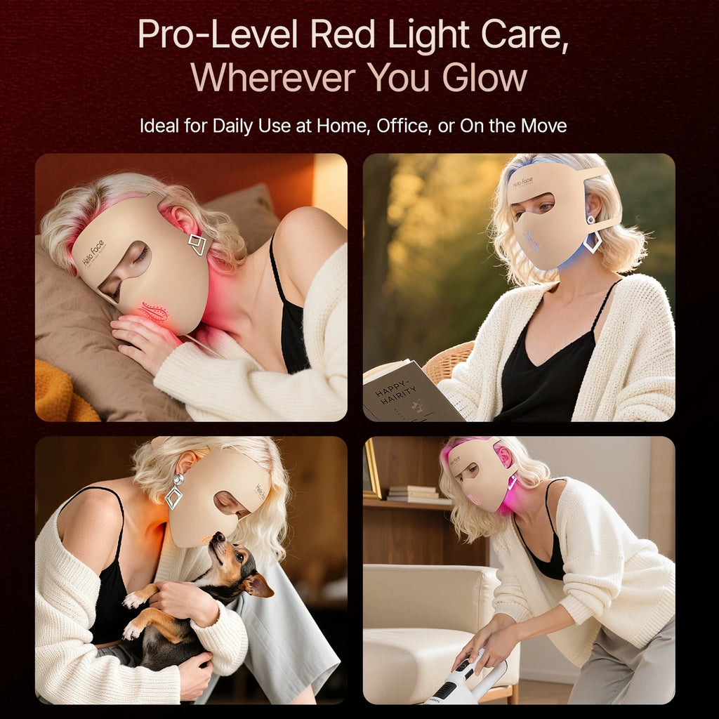 311 LEDs Photon Beauty Mask 4 Color Face Neck Care Flexible Contouring 4D Silicone Mask Hello Face M300 Skin Firming Anti Acne