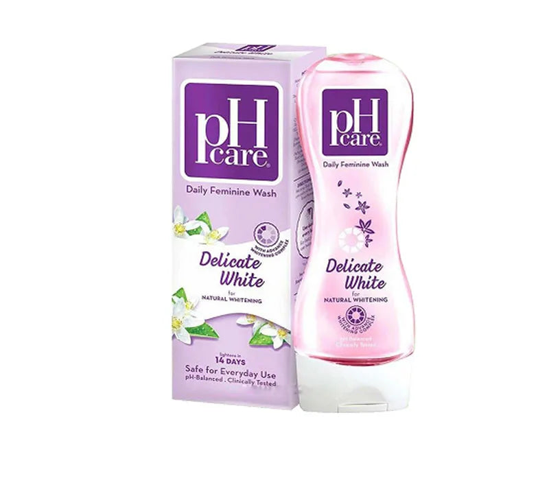 PHcare Floral Clean Delicate White Private Daily Feminine Wash 50ml Bottle Cooling Comfort Remove Odor TRAVEL SIZE