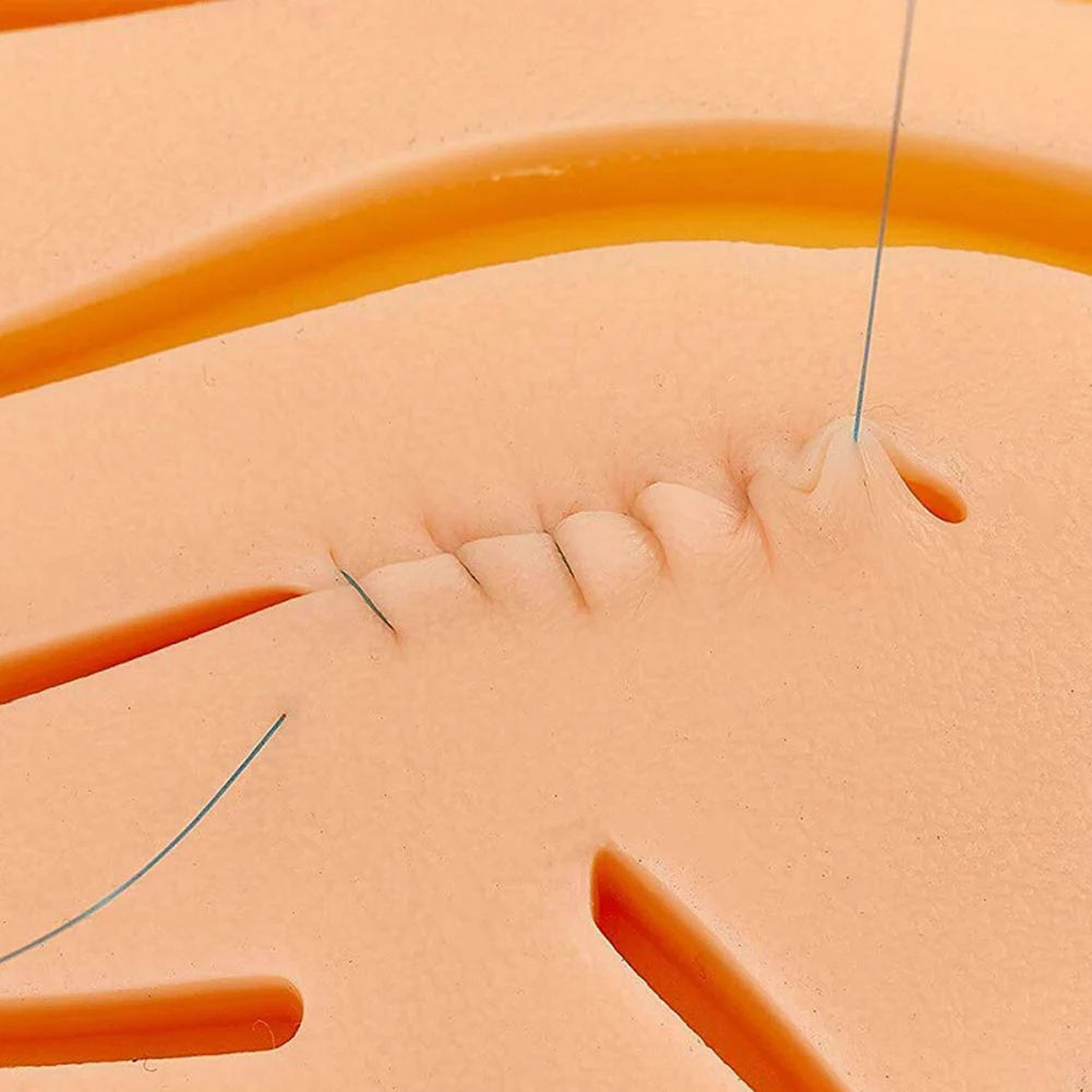 17Pcs/set Skin Suture Kit Medical Students Surgical Suture Practice Training Kit Surgical Skin Operate Suture Teaching Equipment