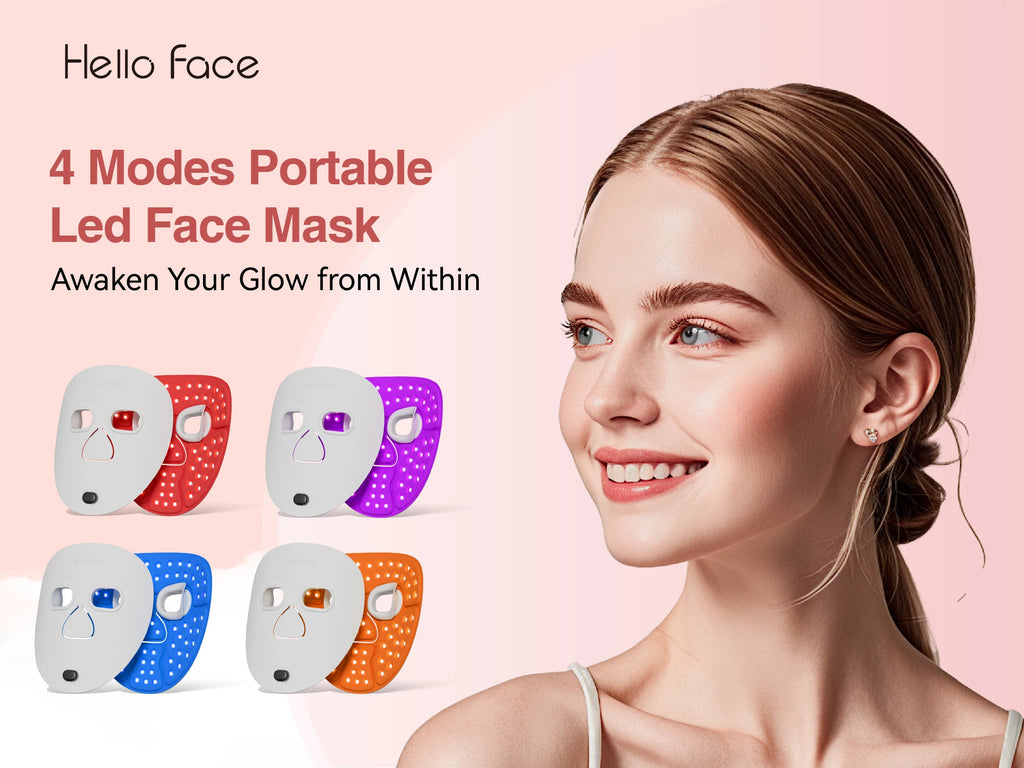Hello Face M500S LED Mask Device Skin Care Tool Best Gift for lovers, parents, and friends